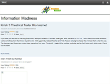 Tablet Screenshot of informationmadness.com